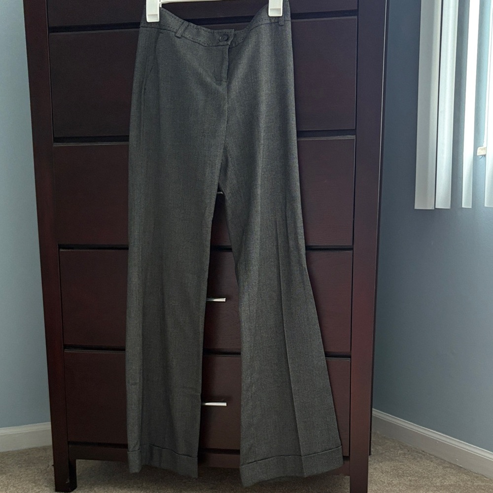 White House Black Market Charcoal Trousers
